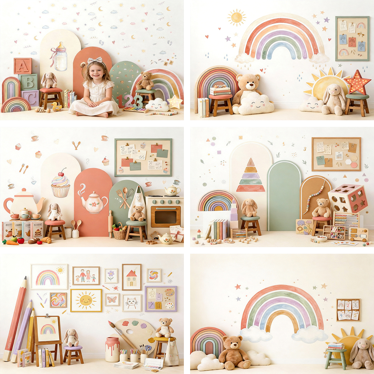 Background For Kids Education - Cute Boho Classroom School Educational Toy