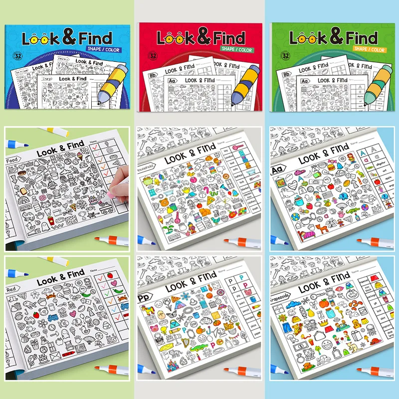 Kids Education Laptop - Kids Hidden Object Coloring Book Look&Find