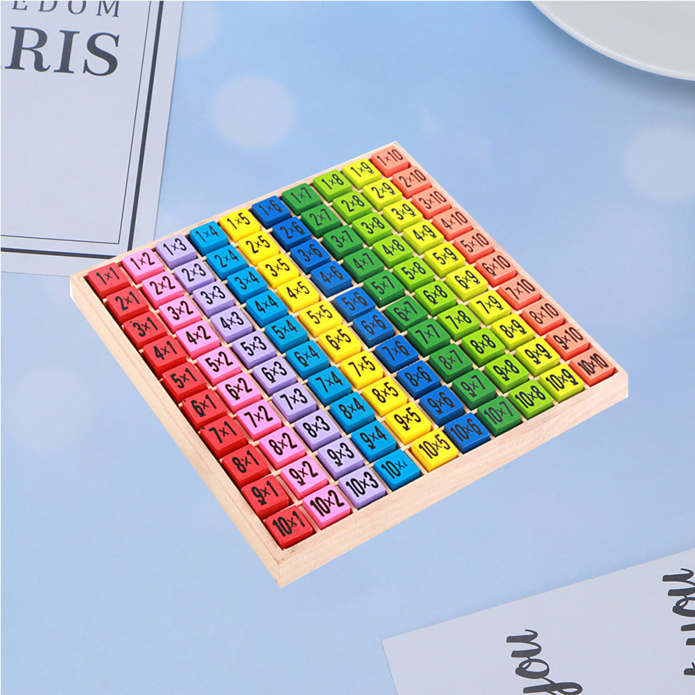 Kids Education Table - 1Pcs Wooden Multiplication Table Educational Board