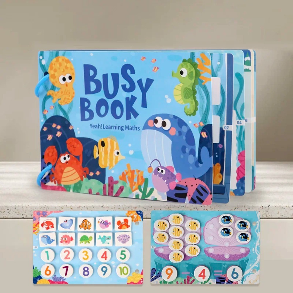 Kids Education Books - Montessori Children Busy Book My First
