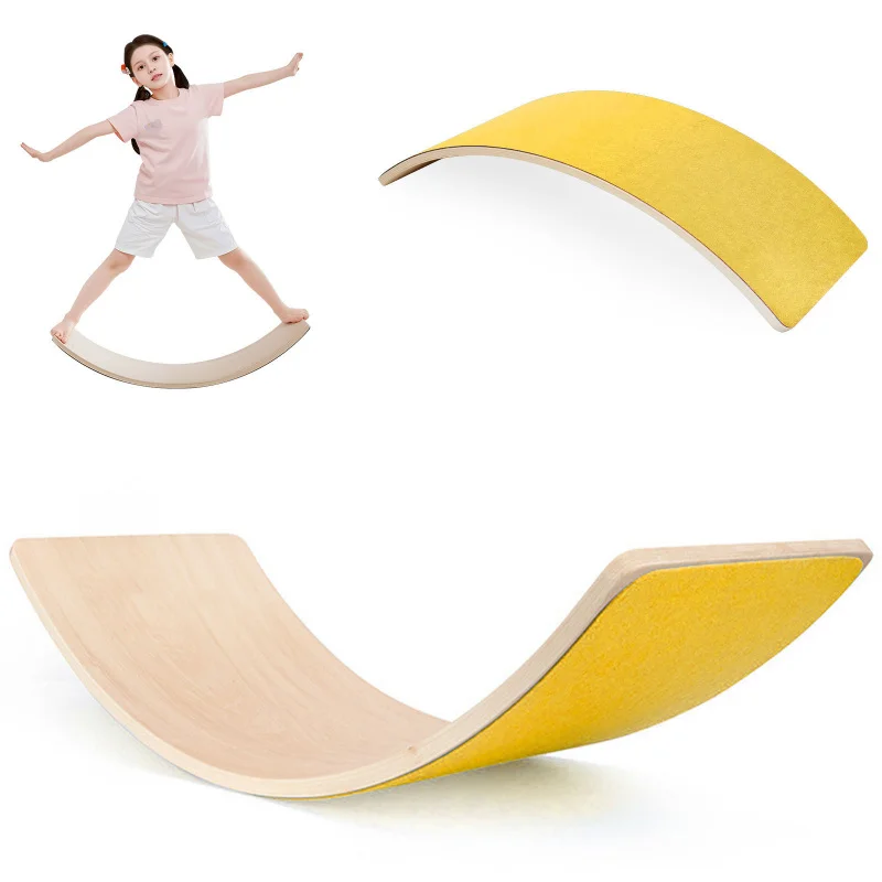 Wooden Rainbow Balance Board f - Kids Yoga Education ulasan dan harga