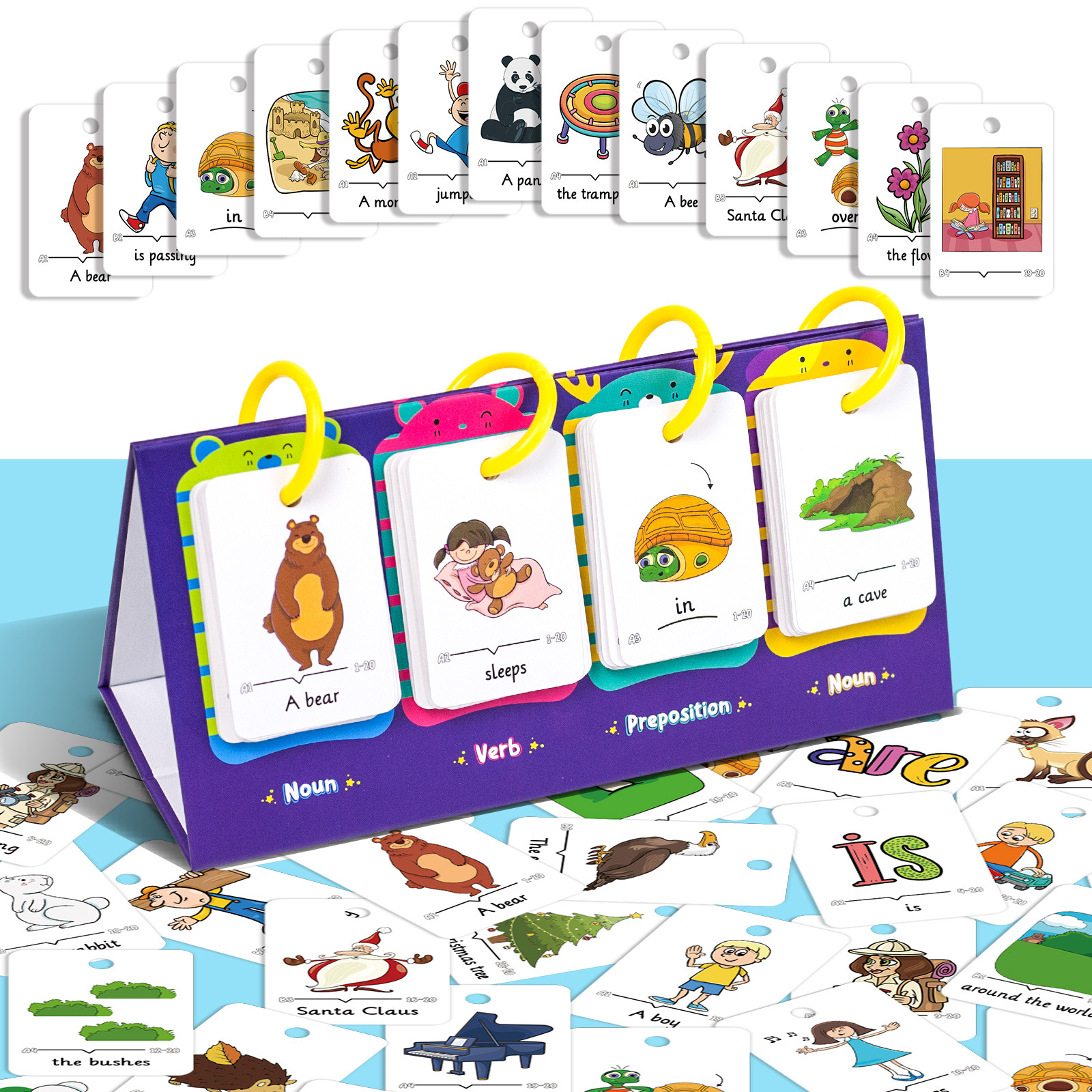 80Pcs Table Model Visual Word  - Kids Education Table ulasan dan harga