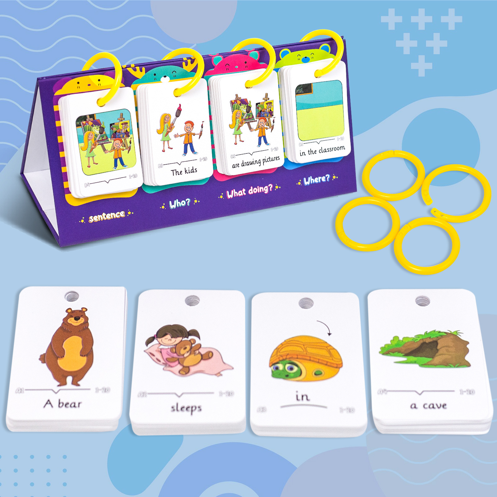 80Pcs Table Model Visual Word  - Kids Education Table ulasan dan harga