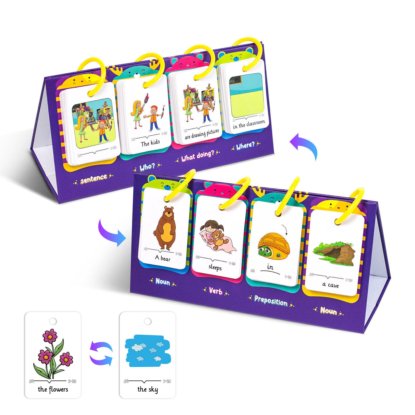 80Pcs Table Model Visual Word  - Kids Education Table ulasan dan harga