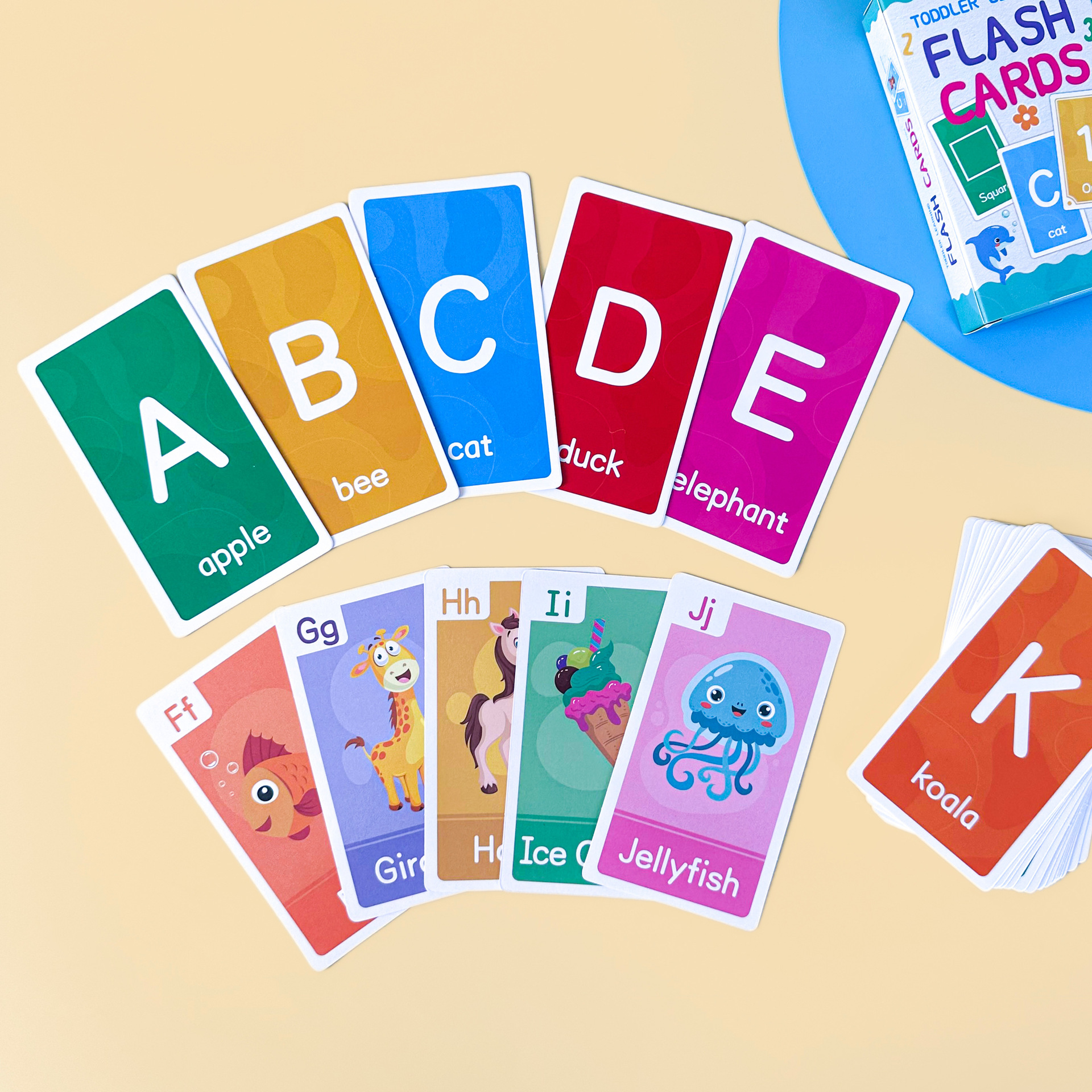 58 Pcs ABC Alphabet Flashcards - Kids Education Learning ulasan dan harga