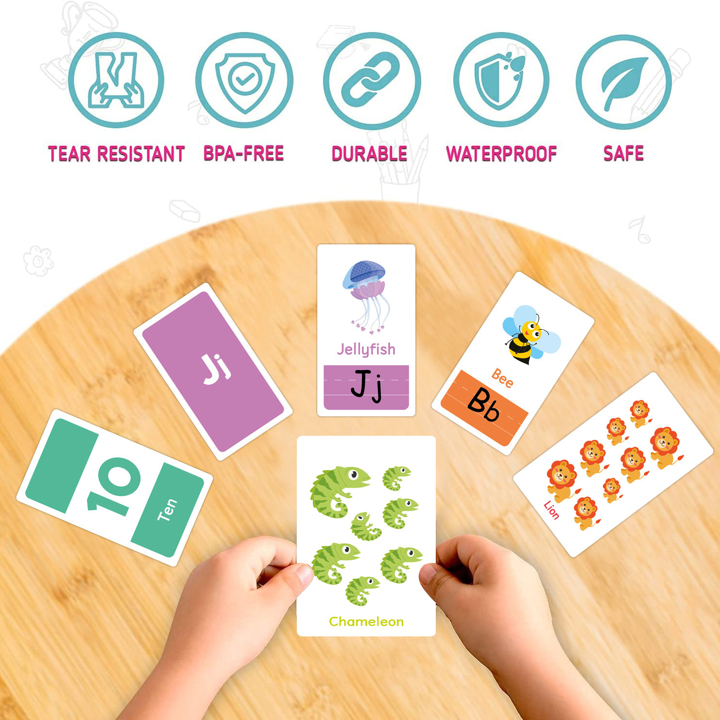58 Pcs ABC Alphabet Flashcards - Kids Education Learning ulasan dan harga