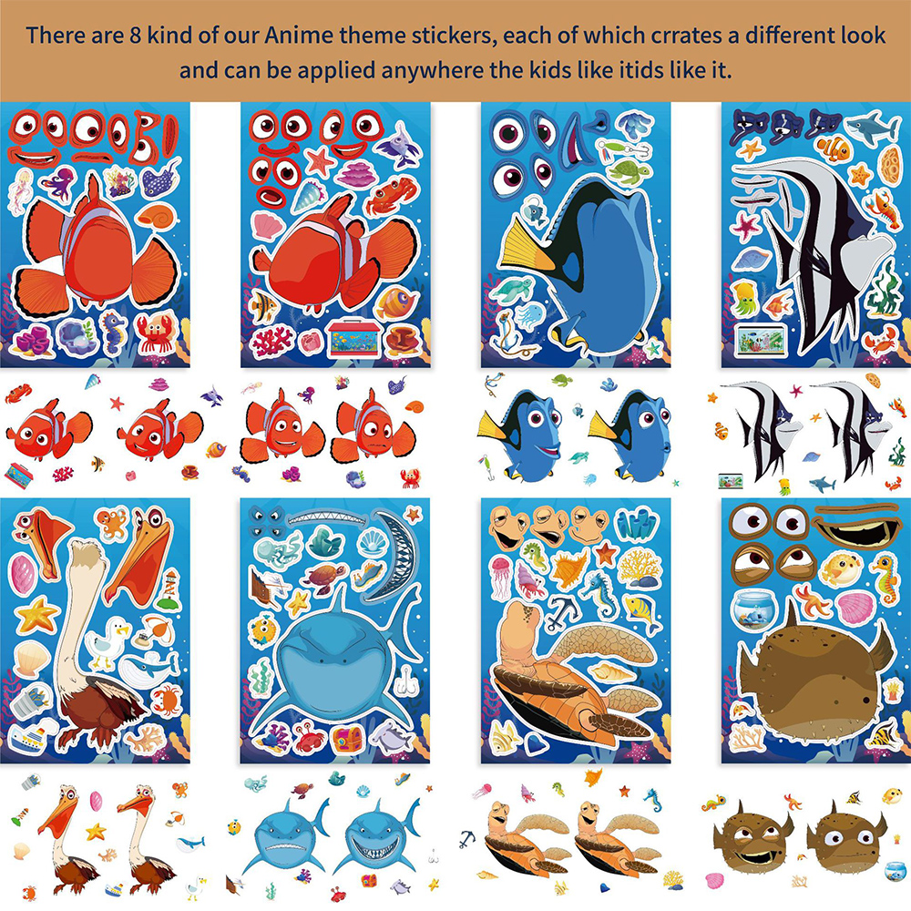 8/16Sheets Disney Finding Nemo - Kids Education Laptop ulasan dan harga