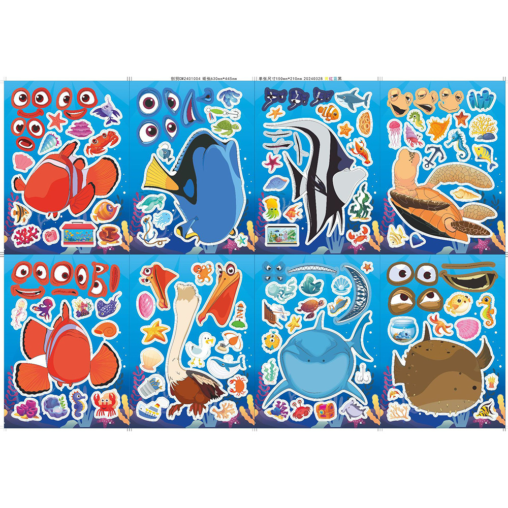 8/16Sheets Disney Finding Nemo - Kids Education Laptop ulasan dan harga
