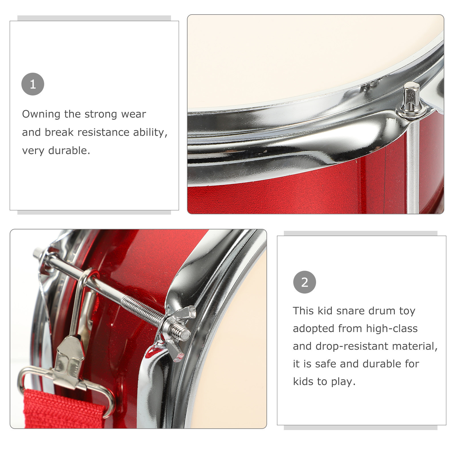 1Set Kids Snare Drum Metal Per - Kids Education Kit ulasan dan harga