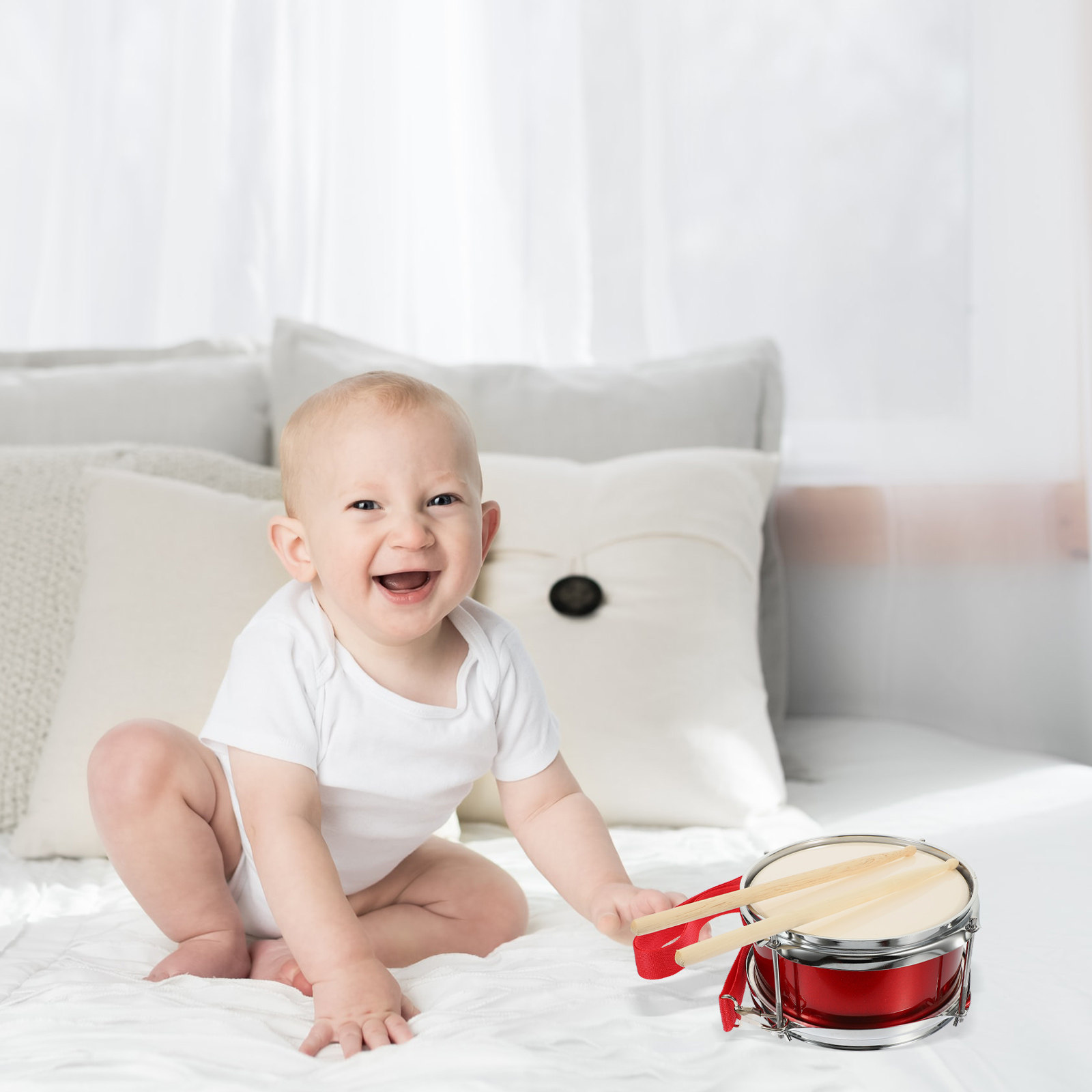 1Set Kids Snare Drum Metal Per - Kids Education Kit ulasan dan harga
