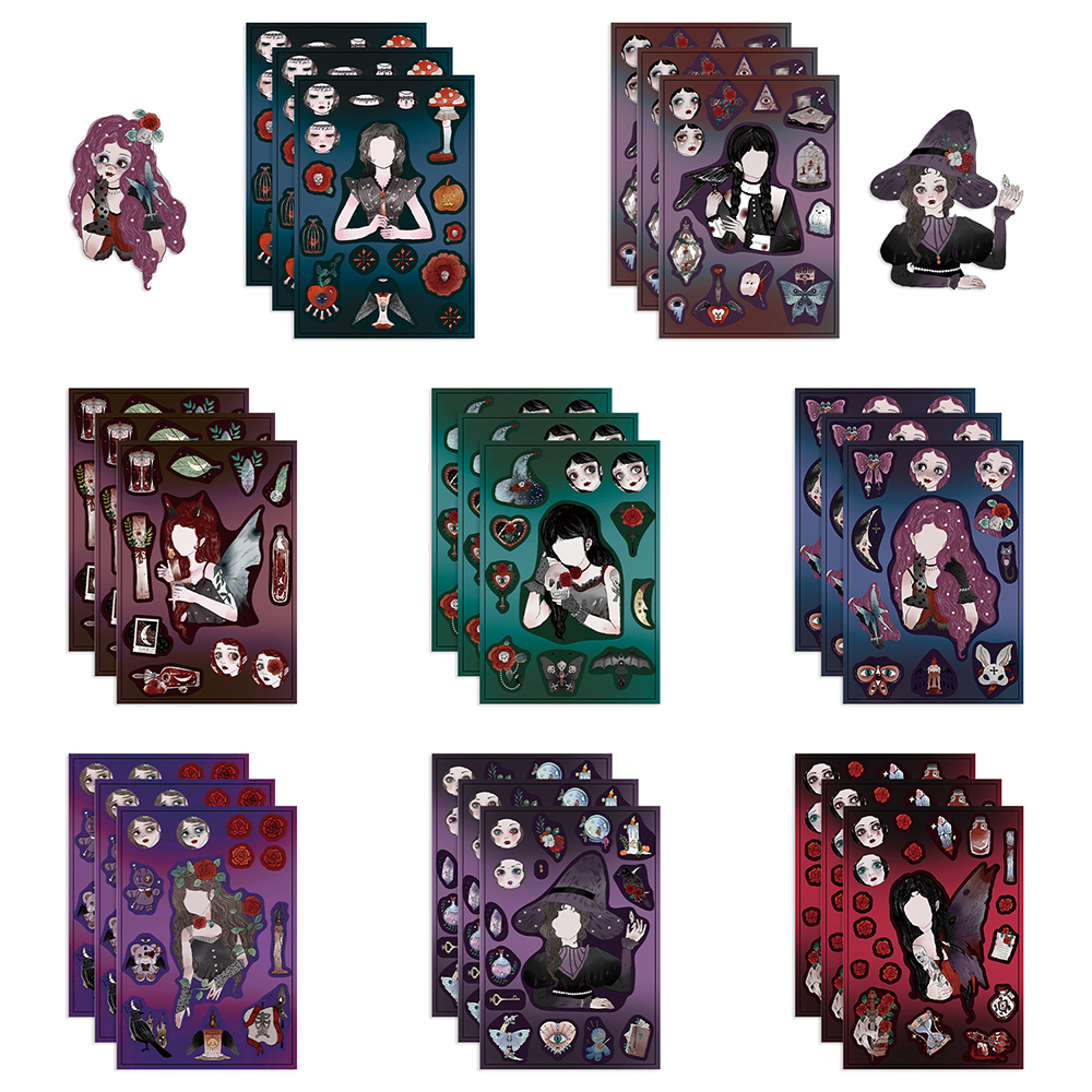 8/16Sheets Gothic Girl Puzzle  - Kids Education Laptop ulasan dan harga