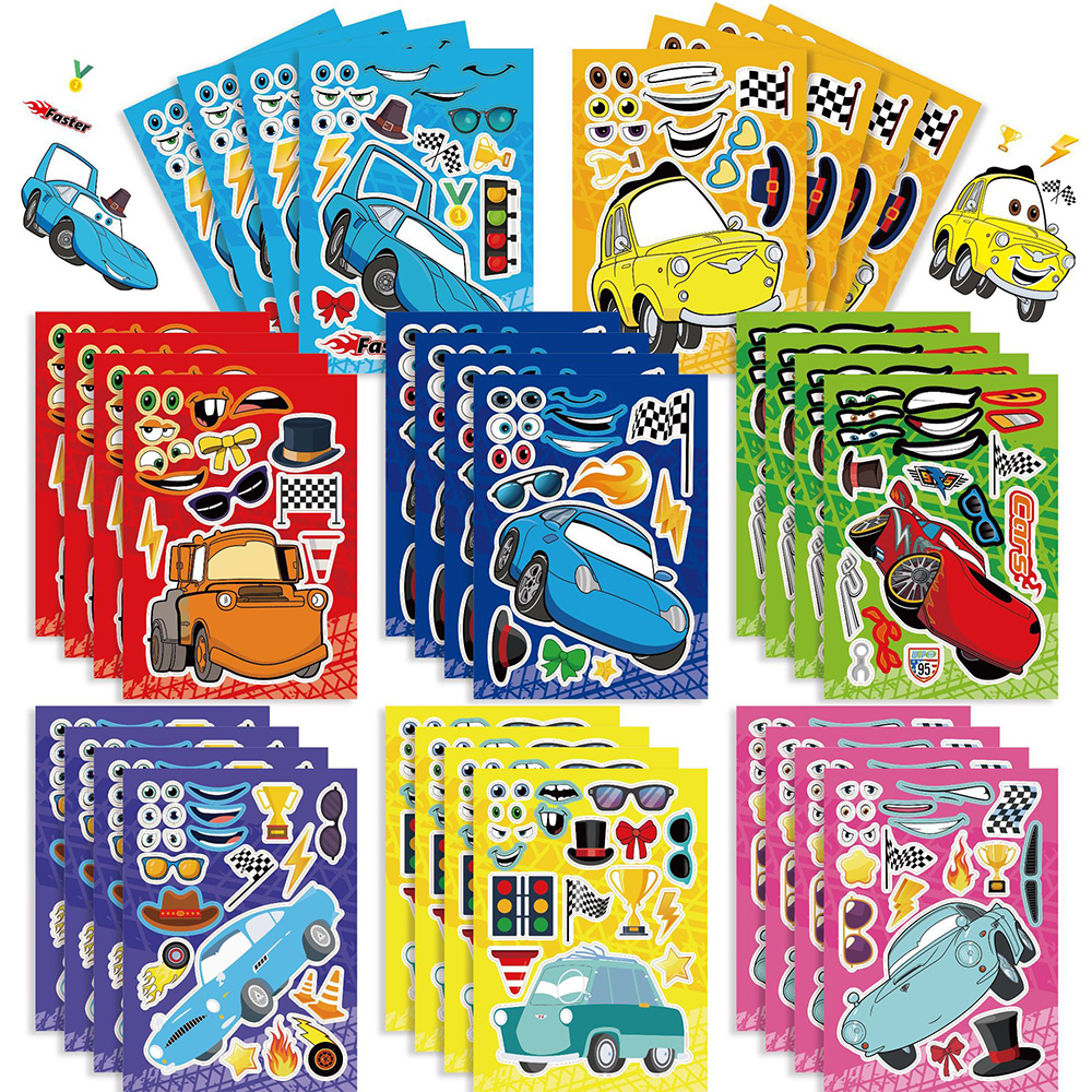 8/16Sheets Disney Cars Puzzle  - Kids Education Laptop ulasan dan harga