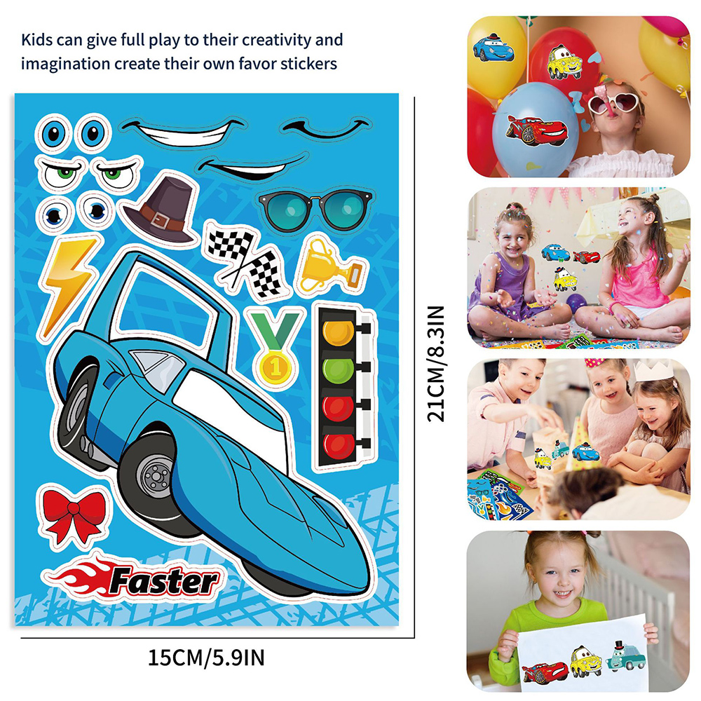 8/16Sheets Disney Cars Puzzle  - Kids Education Laptop ulasan dan harga