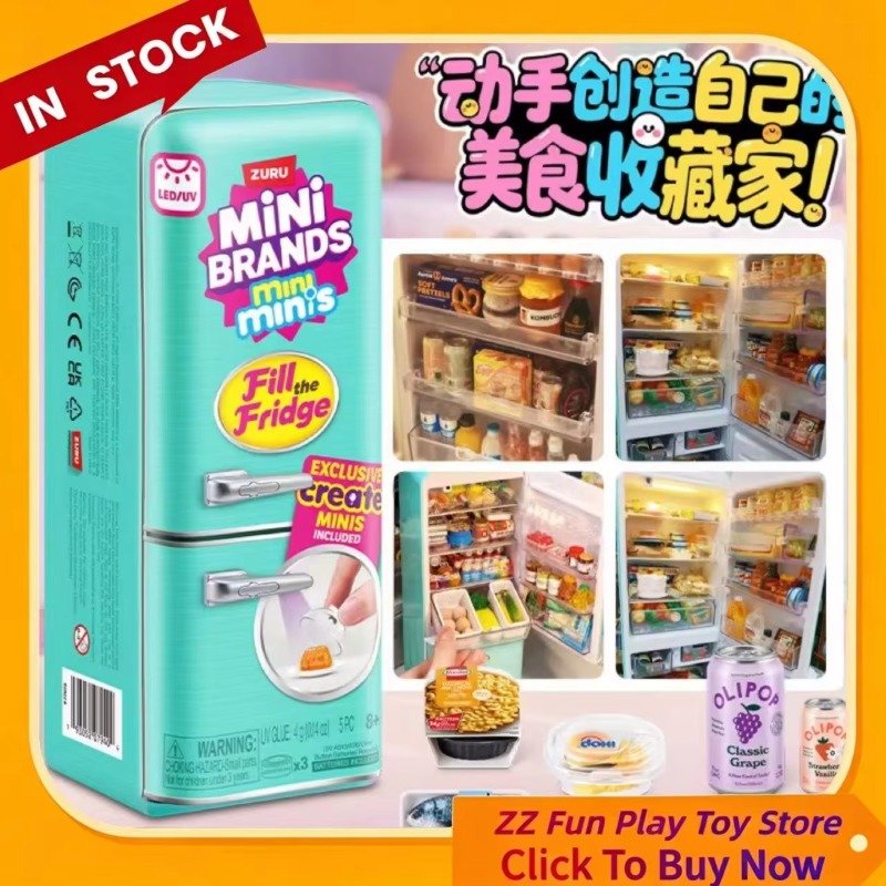 Genuine ZURU Mini Fridge Set P - Kids Education Yes ulasan dan harga