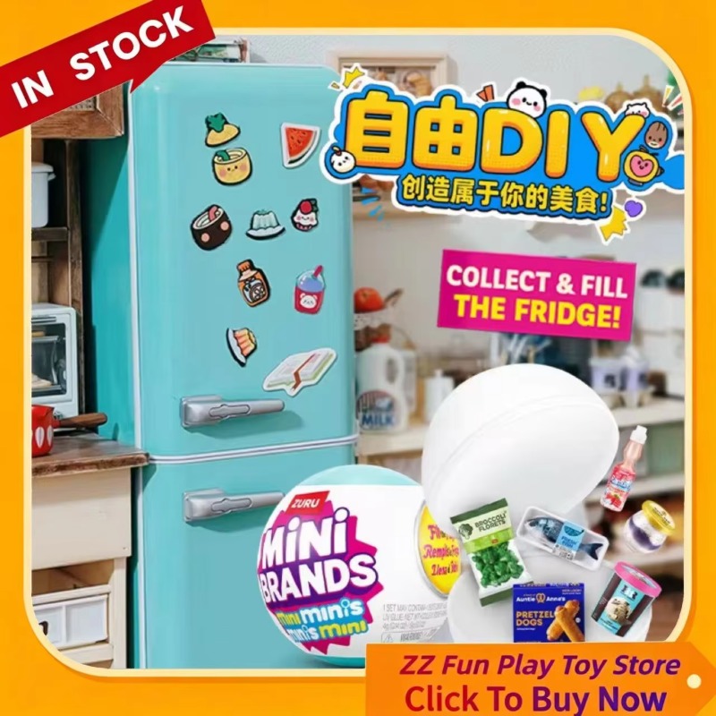 Genuine ZURU Mini Fridge Set P - Kids Education Yes ulasan dan harga