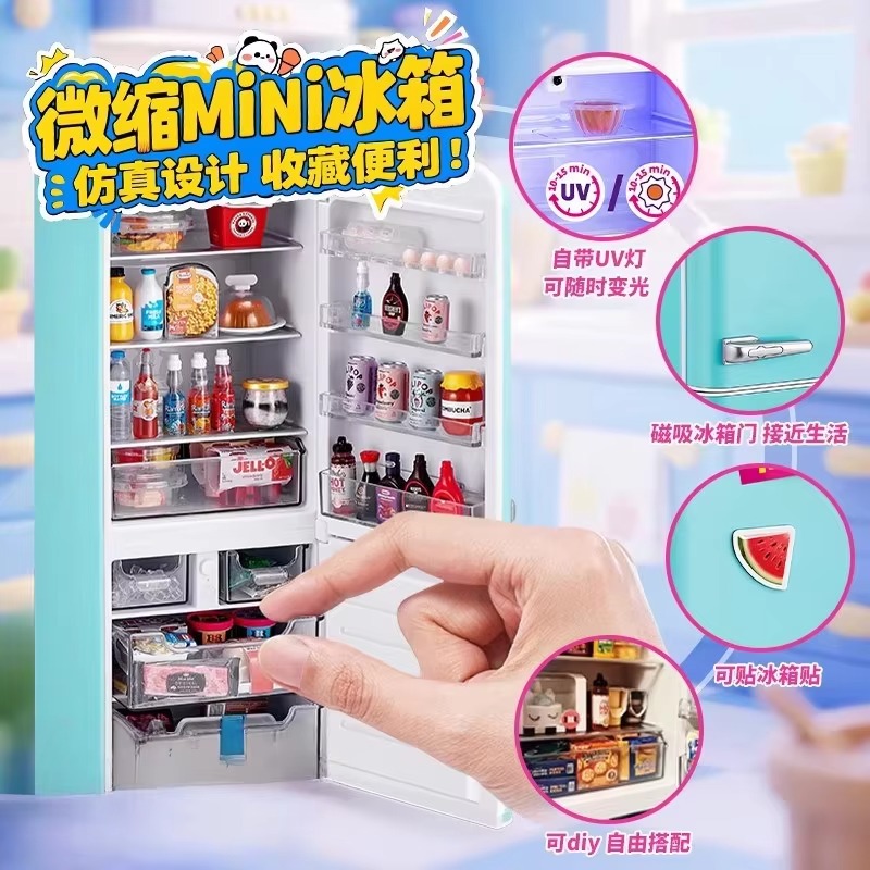 Genuine ZURU Mini Fridge Set P - Kids Education Yes ulasan dan harga