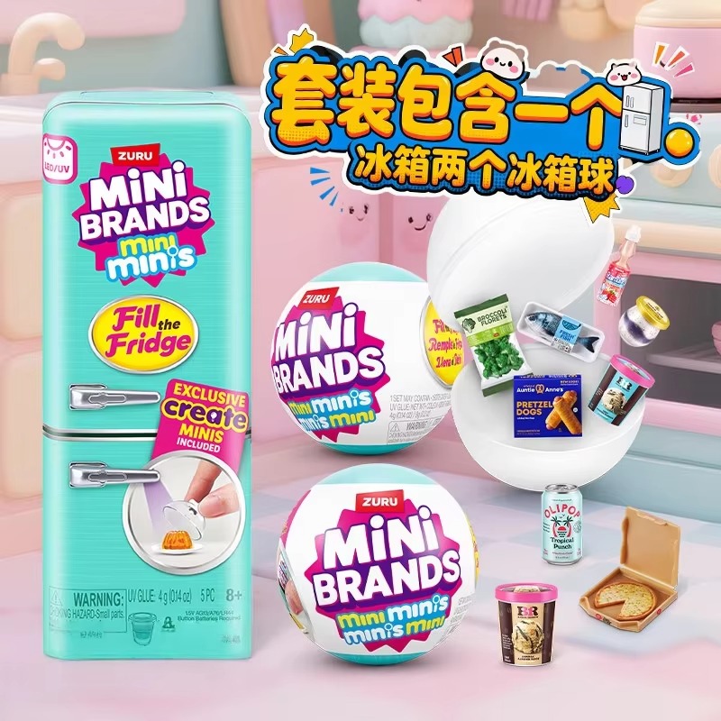 Genuine ZURU Mini Fridge Set P - Kids Education Yes ulasan dan harga