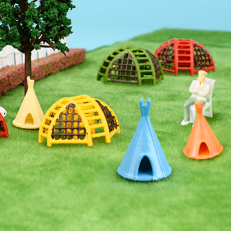 Mini Conical Tent Scene Model  - Background For Kids Education ulasan dan harga