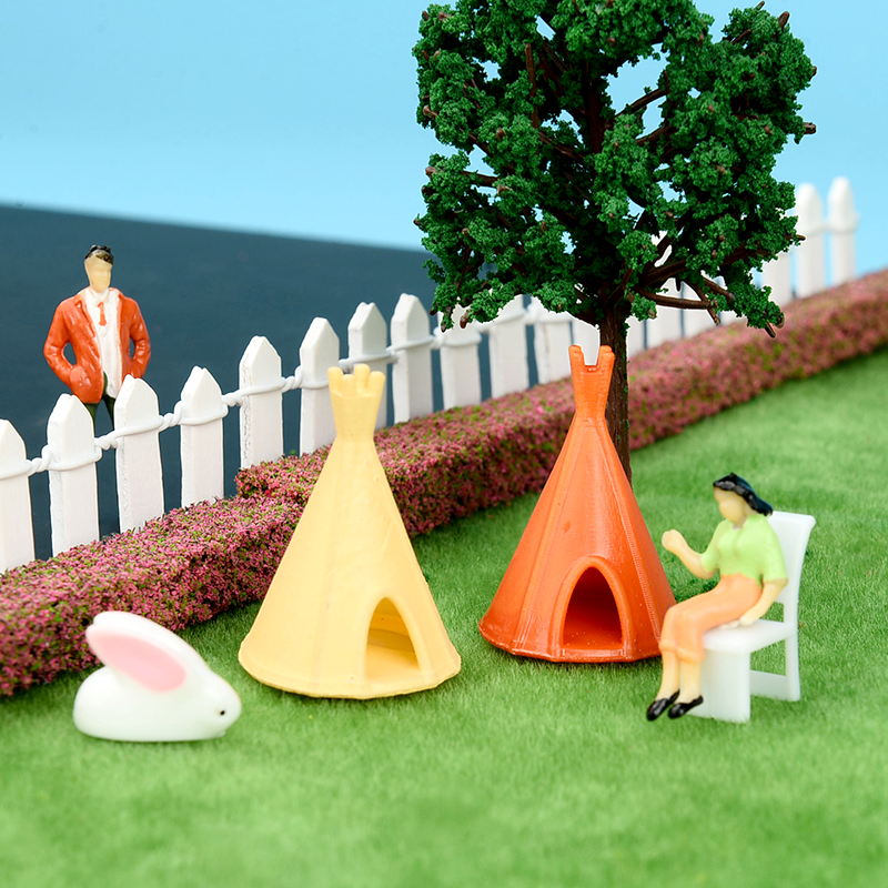 Mini Conical Tent Scene Model  - Background For Kids Education ulasan dan harga