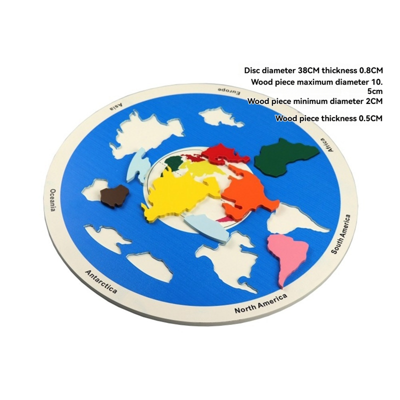 Wooden Planet Puzzles Learning - Puzzle Map World ulasan dan harga