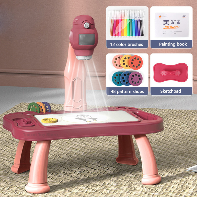 Smart Projector Kids Painting  - Kids Education Table ulasan dan harga