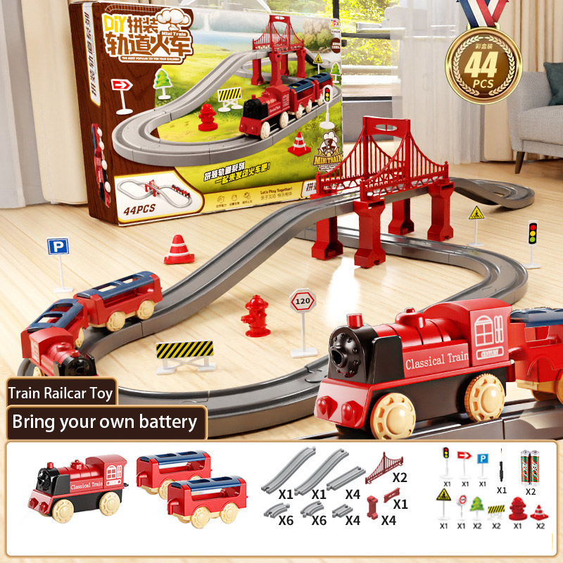 44Pcs/set Electric Train Track - Kids Education Things ulasan dan harga