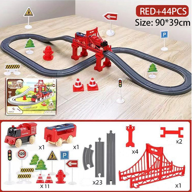 44Pcs/set Electric Train Track - Kids Education Things ulasan dan harga