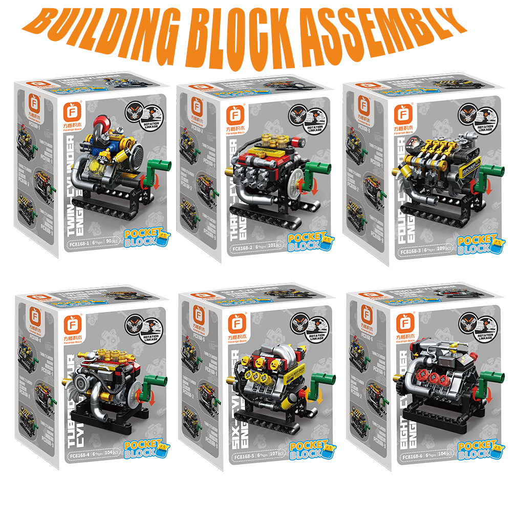 Mini Engine 2/3/4/6/8 Cylinder - Kids Education Kit ulasan dan harga