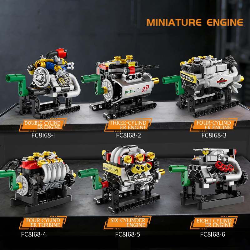 Mini Engine 2/3/4/6/8 Cylinder - Kids Education Kit ulasan dan harga