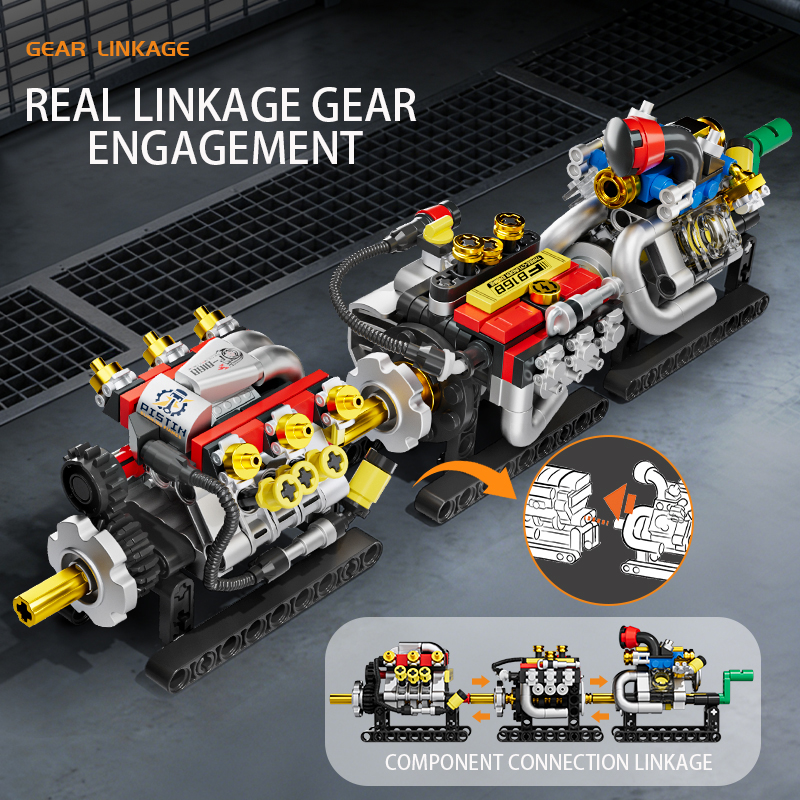 Mini Engine 2/3/4/6/8 Cylinder - Kids Education Kit ulasan dan harga