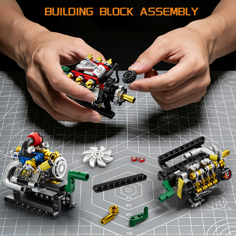 Mini Engine 2/3/4/6/8 Cylinder - Kids Education Kit ulasan dan harga