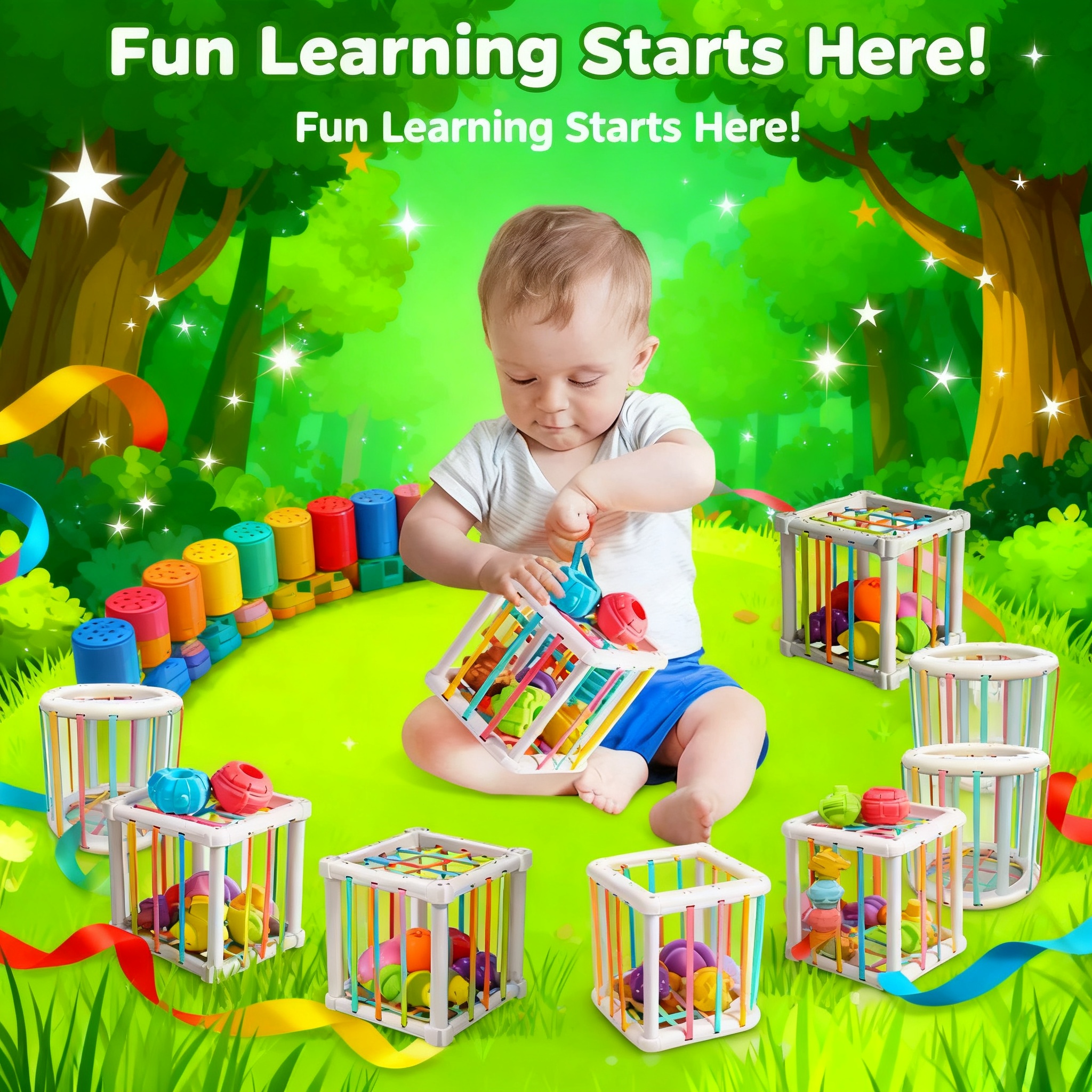 Rainbow Colorful Montessori Sh - Kids Education Things ulasan dan harga