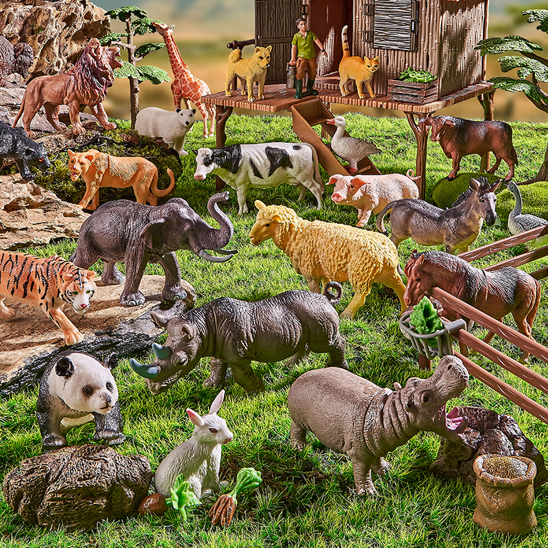 Montessori Toy Wild Farm Dinos - Kids Education Yes ulasan dan harga