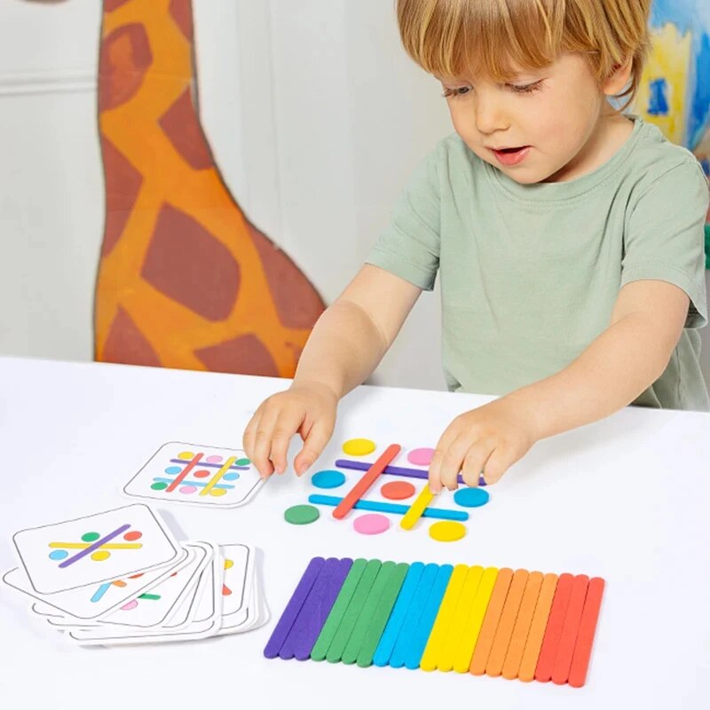 Kids Rainbow Stick Thinking Pu - Kids Education Table ulasan dan harga