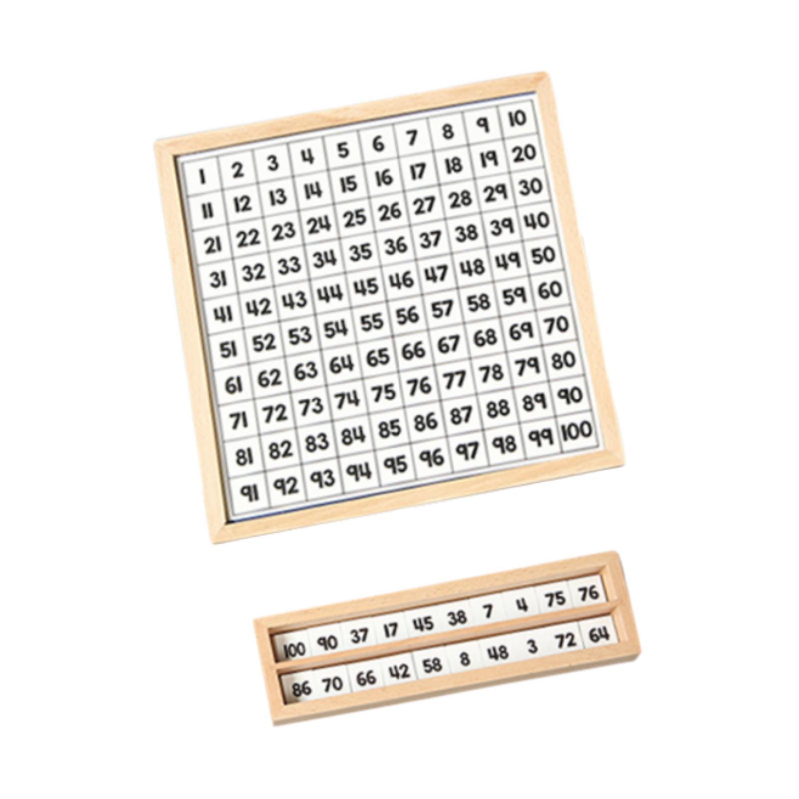 Wooden 1-100 Number Board Deve - Kids Education Table ulasan dan harga