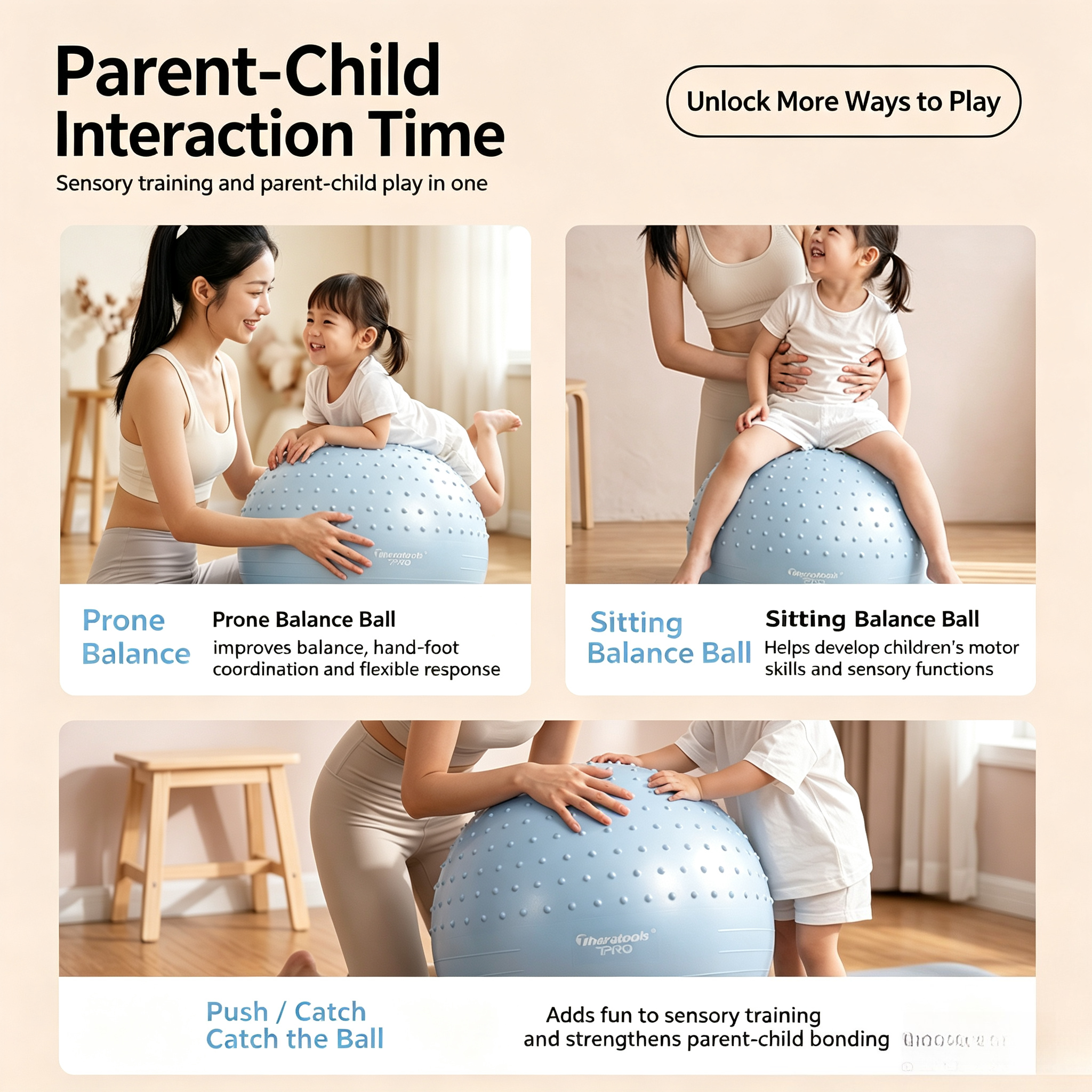 Kids Sensory Yoga Ball, Vestib - Kids Yoga Education ulasan dan harga