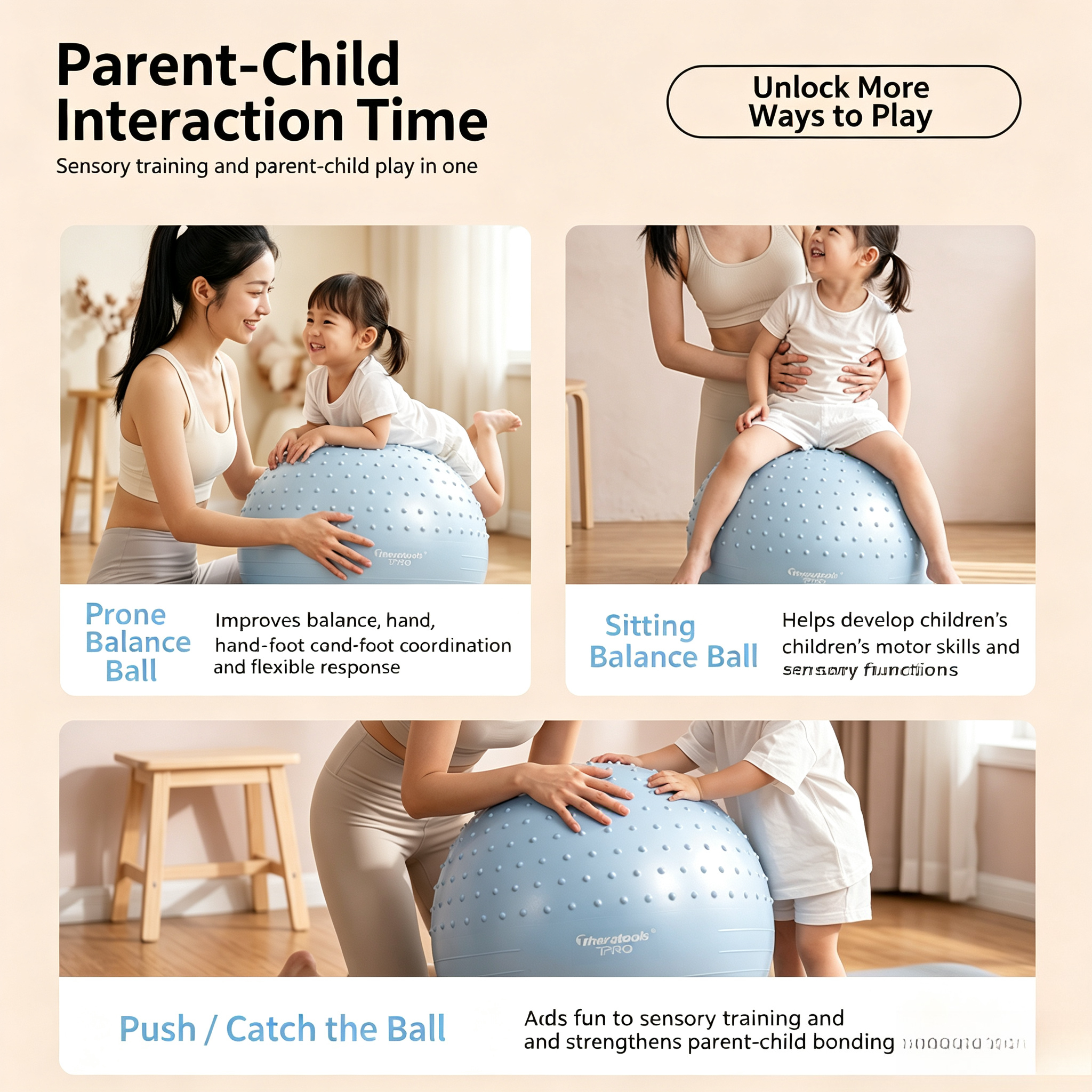 Kids Sensory Yoga Ball, Vestib - Kids Yoga Education ulasan dan harga