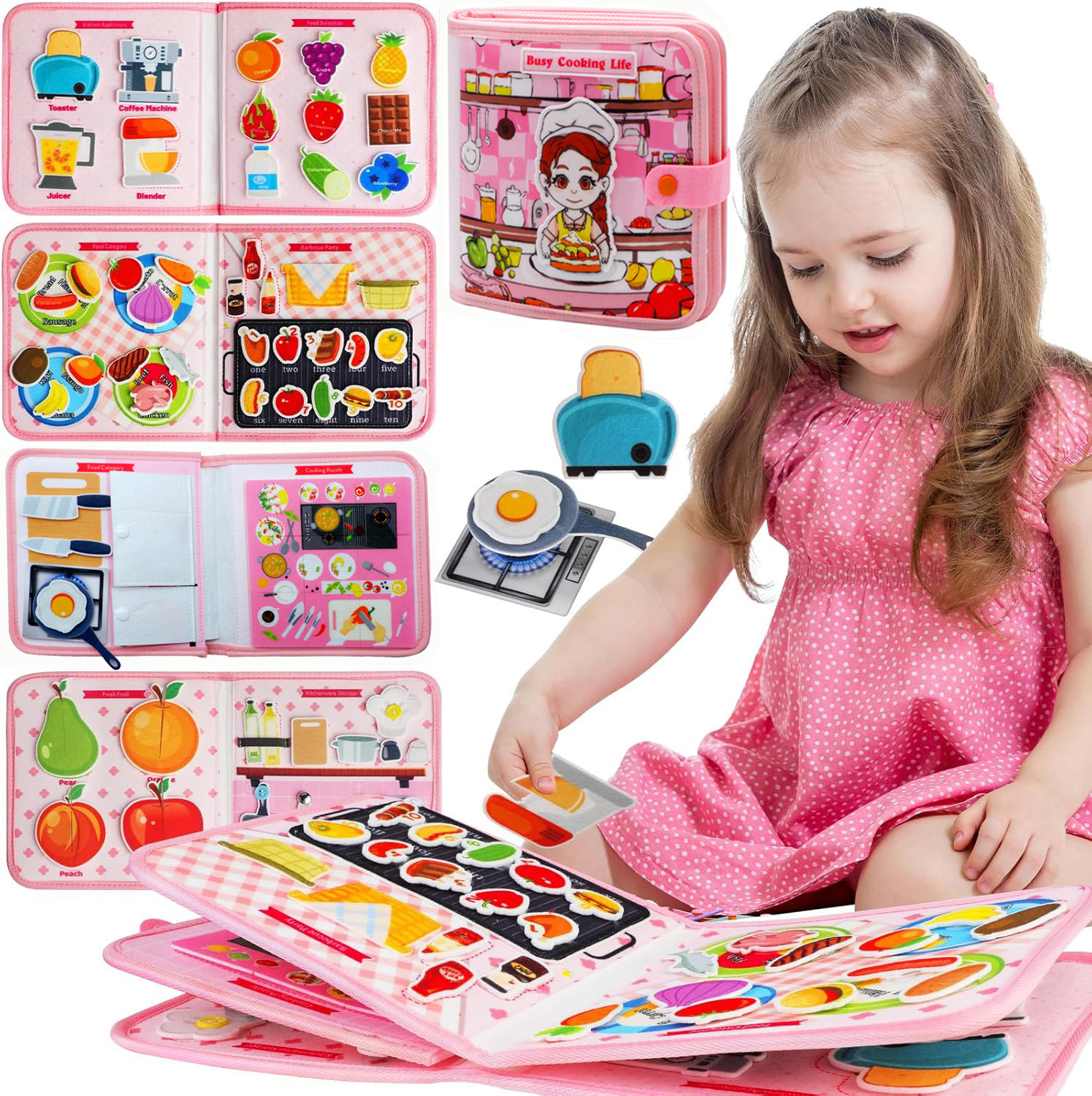Toddler Busy Board Montessori  - Kids Education Books ulasan dan harga