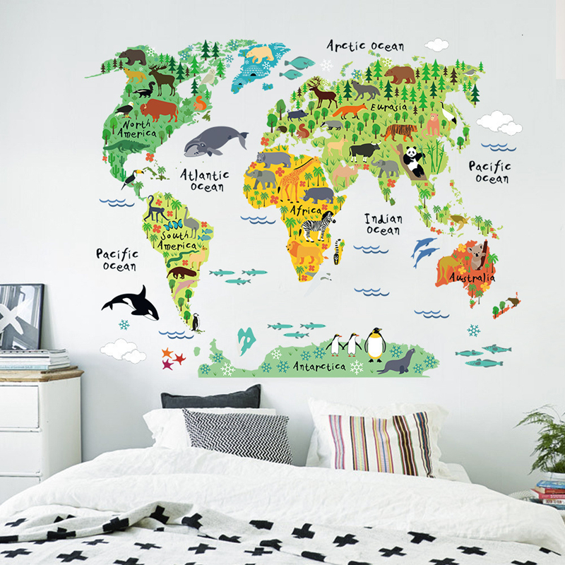 Cartoon Animal Territory Map V - Puzzle Map World ulasan dan harga
