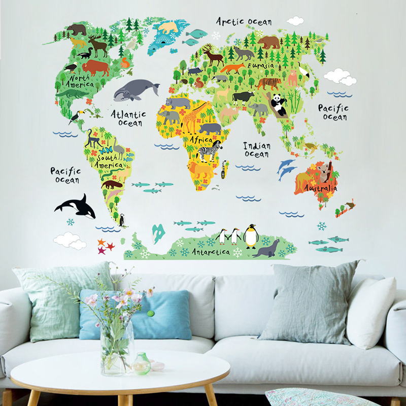Cartoon Animal Territory Map V - Puzzle Map World ulasan dan harga
