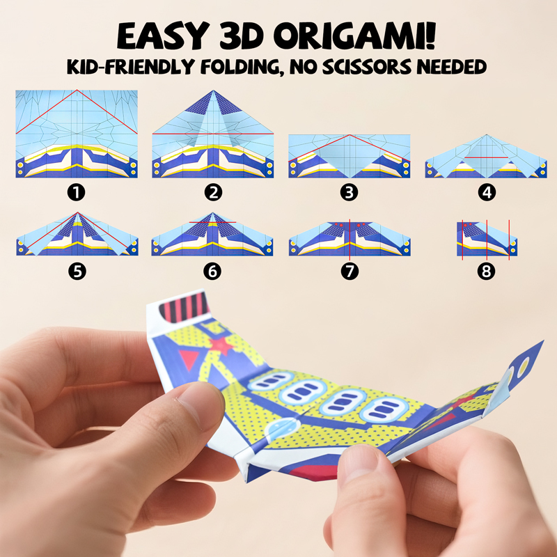 36 Sheets Paper Airplane Origa - Kids Education Things ulasan dan harga