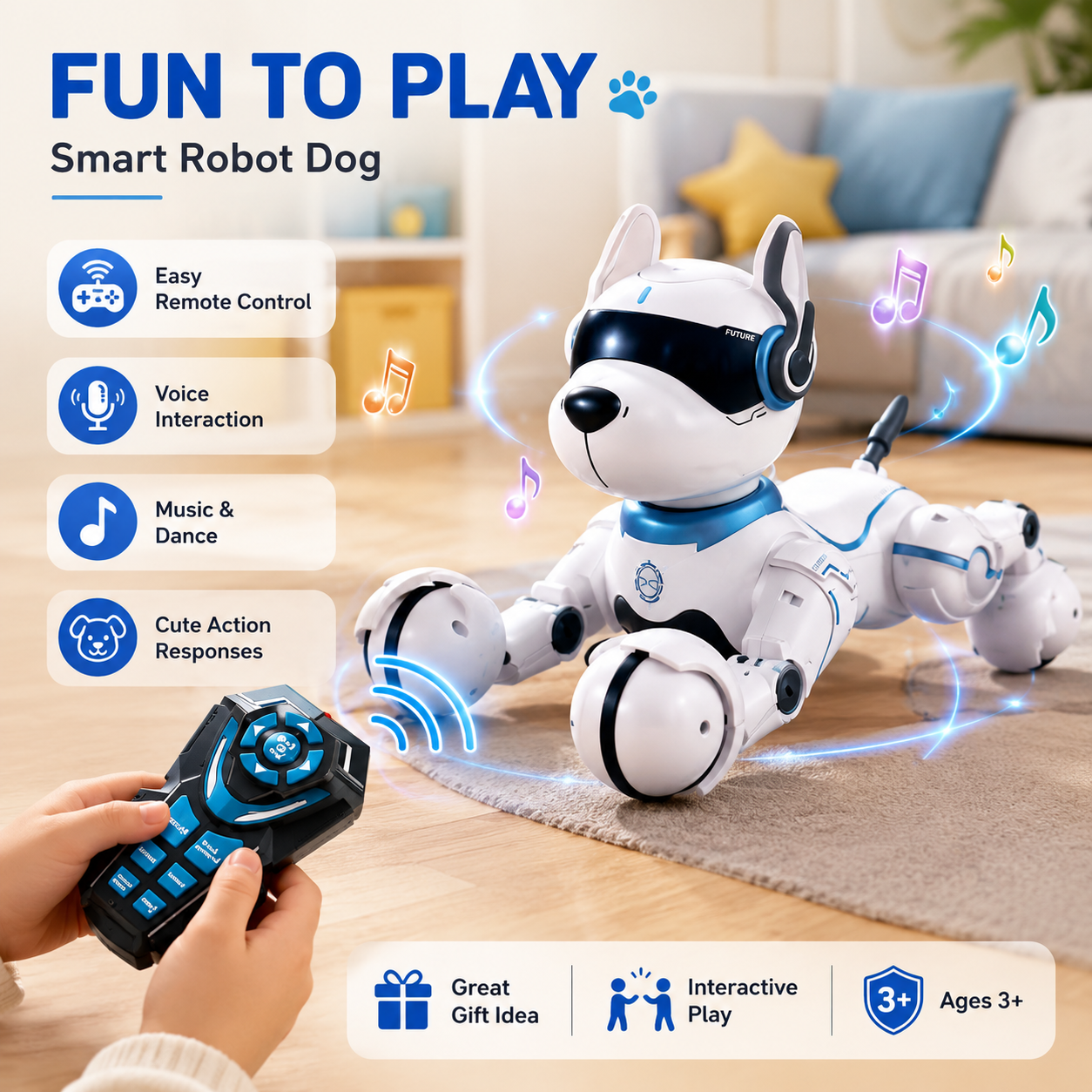 Smart Remote-Controlled Robot  - Kids Yoga Education ulasan dan harga