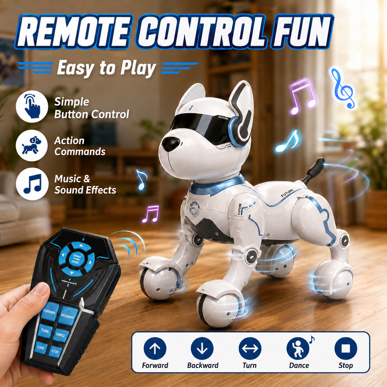 Smart Remote-Controlled Robot  - Kids Yoga Education ulasan dan harga