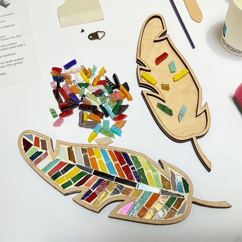 DIY Mosaic Coaster Colored Fea - Kids Education Things ulasan dan harga