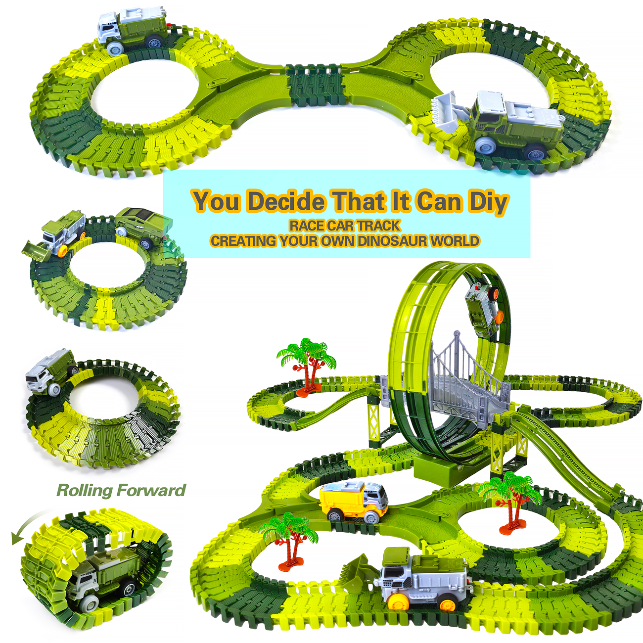Dinosaur Toy Race Track Featur - Kids Education Things ulasan dan harga