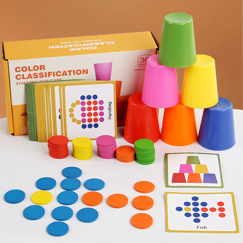 Children's Stacked Cup Game Fu - Kids Education Table ulasan dan harga