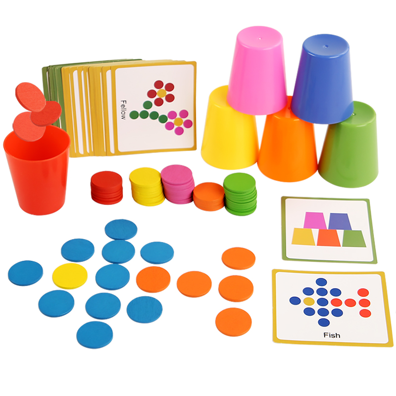 Children's Stacked Cup Game Fu - Kids Education Table ulasan dan harga