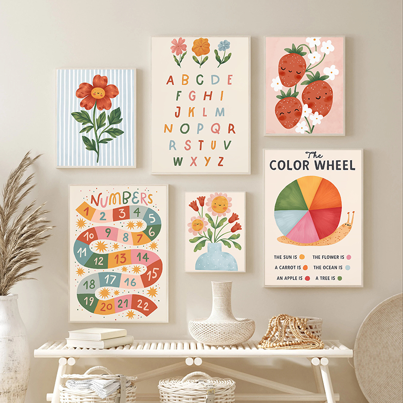 Floral Alphabet Education Kid  - Kids Education Yes ulasan dan harga