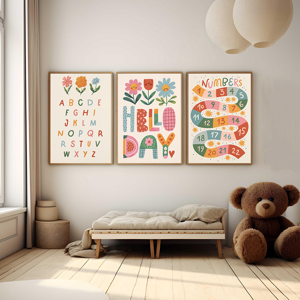 Floral Alphabet Education Kid  - Kids Education Yes ulasan dan harga