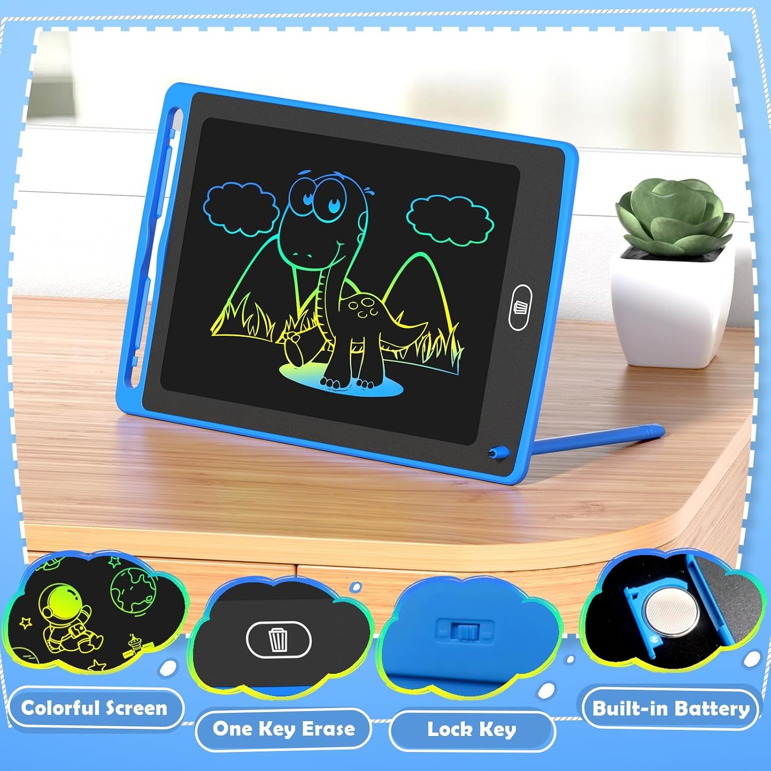 Pack LCD Writing Tablet for Ki - Kids Education Things ulasan dan harga